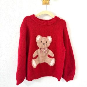 Zara Red Knit Sweater, Size 6